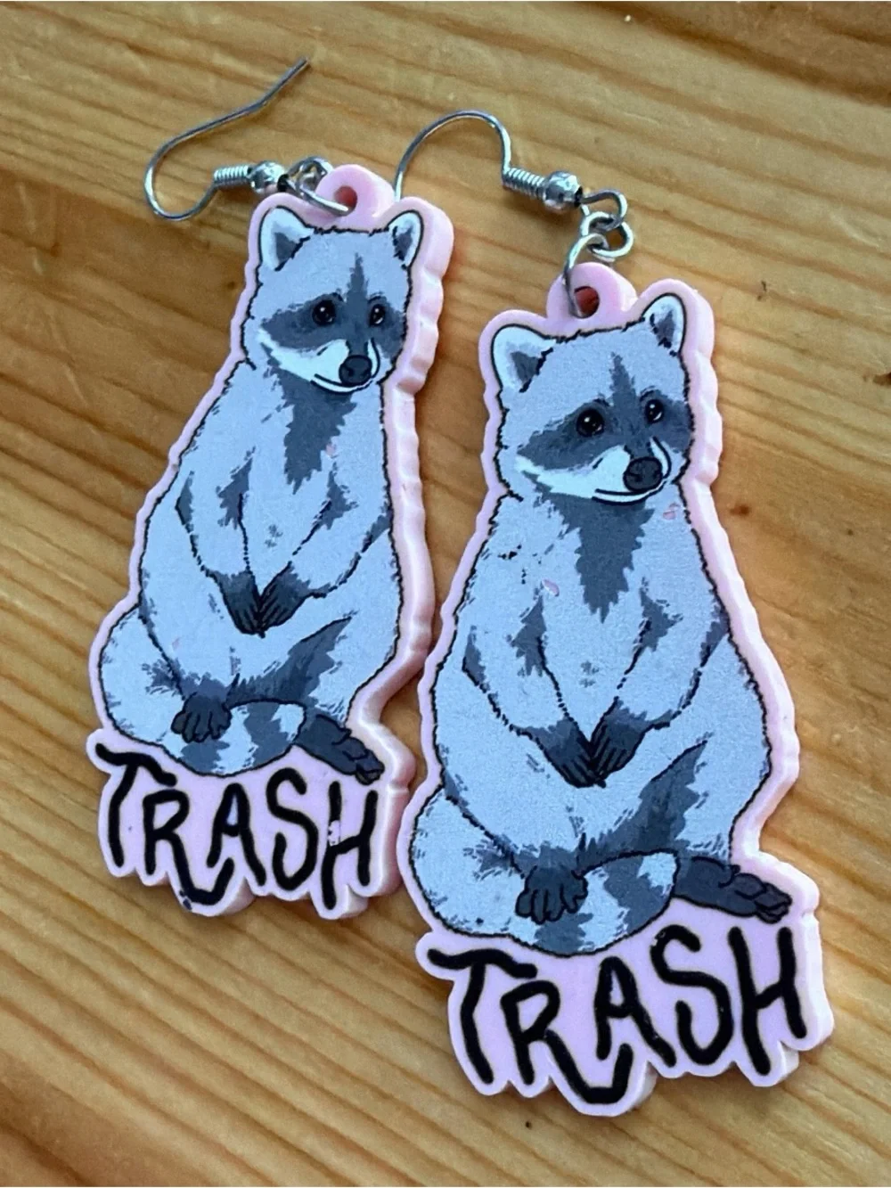 Hand Crafted Pink Raccoon 